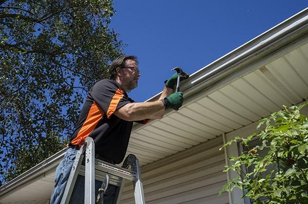 gutter repair we provide a 2-year warranty on all gutter repair work